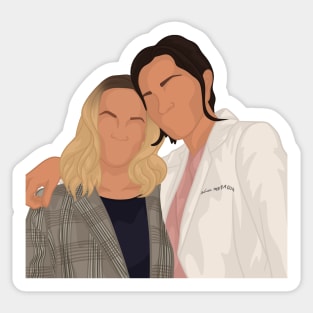 Carina Deluca & Maya Bishop | Station 19 Sticker